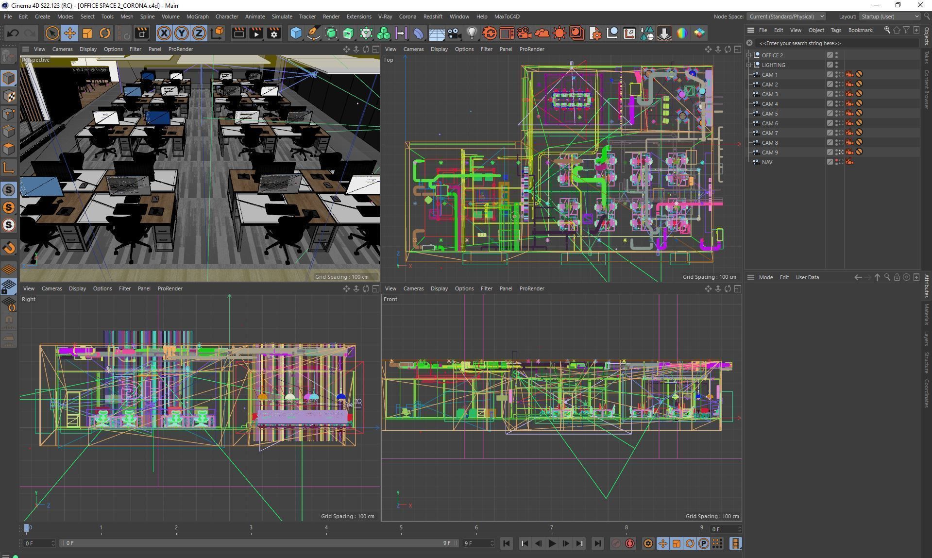 オフィスデザインの3DCG #10