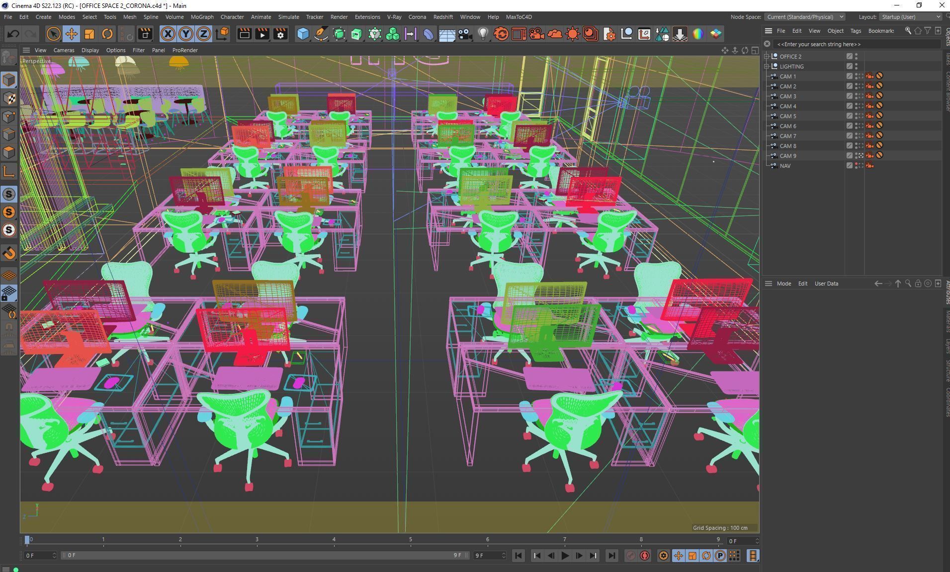 オフィスデザインの3DCG #12